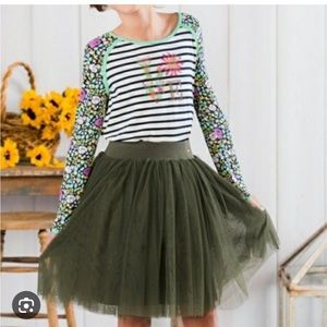 Matilda Jane 435 forest Green Tulle Skirt